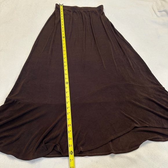 Chico's Dark Brown Maxi Skirt Size 1 S/M - Picture 6 of 7